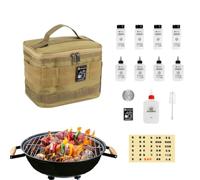 Bouteille de stockage d'épices portable | Coffret d’assaisonnement | Conteneur à épices Portable, 14 pièces, organisateur d'assaisonnement de Camping, pots à condiments avec couvercle pour la maison