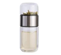 Bouteille de thé avec dispositif d'infusion, infuseur de thé | Bouteille d'infuseur de thé à double couche | Bouteille d'eau avec dispositif d'infusion pour thé en vrac, thé et voyage à la maison