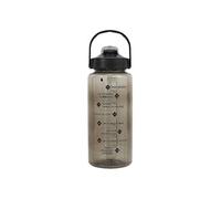 Bouteille de transport 2L noir fumé en plastique avec messages de motivation - -