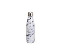 COOK CONCEPT - KA4642 Bouteille Isotherme Marbrée Réutilisable 50 onservation 6h Chaud, 18h Froid - Inox - Dimensions 6.5 x 25.5 x 6.5 cm - Blanc, Gris