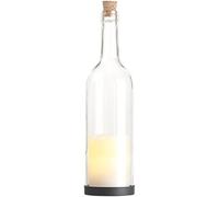 Bouteille de vin décorative avec bougie LED vacillante - Classique [Lunartec]