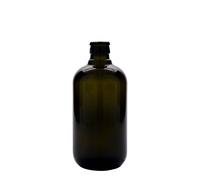 Bouteille de vinaigre/huile 500 ml 'Biolio', verre vert antique, embouchure : DOP