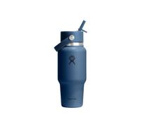 Hydro Flask Bouteille de voyage Wide Mouth – Bouchon Flex paille – 710 ml – Harbor Blue – Isolée