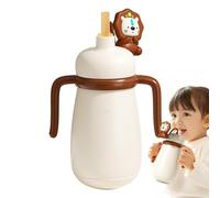 Bouteille de voyage pour tout-petit, bouteille d'eau isotherme, petit gobelet à boire avec construction en acier inoxydable pour boissons et lait pendant la crèche, les pique-niques, 1 pièce