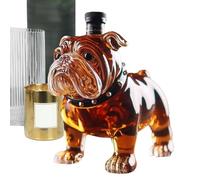 Bouteille de Whisky Bulldog Français | Carafe à Whisky pour Usage Domestique - Carafe à Liqueur de Collection, Bouteille de Stockage d'Alcool pour Décoration dans les Hôtels et