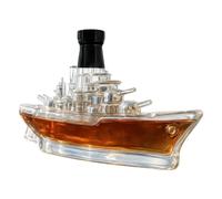 Bouteille de whisky de 350 ml - Carafe décorative pour bateau de guerre | Collection de spiritueux dans des récipients vides | Vitrine de bar pour fête d'anniversaire à la maison