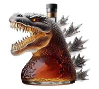 Bouteille de whisky - Décanteur à liqueur - Design accrocheur - 300 ml - En verre transparent - Pour vin, tequila, bar à domicile, fête des pères, mariage, collectionneurs (dragon)