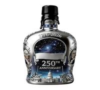 Bouteille de whisky en verre 350 ml Amérique 250ème anniversaire | Bouteille de spiritueux à collectionner pour barman, amant, collectionneur, bar à la maison, vitrine, restaurants, hôtels