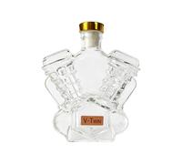 Bouteille De Whisky Vide | Carafe Originale Forme Moteur Motocyclette | Flacon Alcool, Récipient Spiritueux, Objet Design Exceptionnel, Décor Salon, Vitrine, Fête, Cadeau