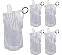 Bouteille d'eau 1L - Pliable - Sans BPA - Bouteille d'eau de voyage - Idéale pour le camping/les randonnées à vélo - Fabriquée en polyéthylène (PE)
