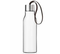 Bouteille d'eau 500 ml, sangle chocolat, Eva Solo