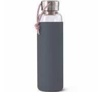 Bouteille d'eau 600 ml, gris, verre, Black+Blum