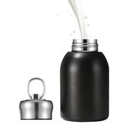 Bouteille d'eau anti-fuite - Mini tasse portable en acier inoxydable - Gourde avec gobelet - Pour l'école, le sport, l'extérieur, le camping, la randonnée, le café, les filles