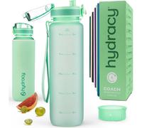 Bouteille d'eau avec infuseur à fruits, 1 litre, sans BPA, avec indicateur de temps, étanche, couleur verte