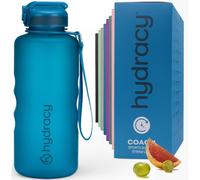 Bouteille d'eau avec paille et indicateur de temps, 2 litres, sans BPA, étanche, couleur bleu nuit