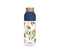 Quokka Bouteille d'eau ICE BAMBOO - Ecozen 720 ml Bouchon et design bambou Bleu