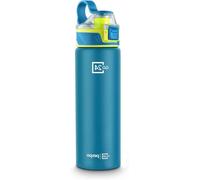 Bouteille d'eau de sport - Bouteille de boisson Gymnase - Hydratation sur la route - Couvercle à laque lacatory - 800 ml - Bleu turquoise