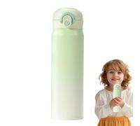 Bouteille d'eau en acier | Bouteille en acier inoxydable de 500 ml | Tasse à dégradé thermique pour voyage, sport, café, café, femme, homme, enfant, école
