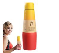 Bouteille d'eau en acier inoxydable, gobelet isotherme sous vide, anti-fuite, grande capacité, bouteille isotherme à double paroi, design anti-sueur, pour gym, camping, randonnée, , travail