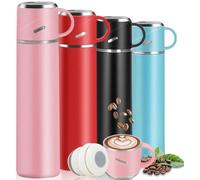 Bouteille d'eau en acier inoxydable Ibenzoa® de 550 ml – Acier inoxydable 18/8, double paroi isolée sous vide, étanche et sans BPA, idéale pour le quotidien, le travail et le sport