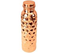 Bouteille d'eau en cuivre de 900 ml - Design anti-fuite - Ayurveda - Récipient en cuivre de guérison pour le sport, le fitness, le yoga, la maison, le bureau, l'hôtel et une bouteille cadeau pour les