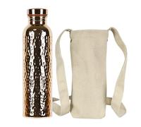 Bouteille D'eau En Cuivre, Gourde Isotherme Étanche Anti-Fuite, Tasse Portable Anti-Fuites 800 ml pour Camping Sport Plein Air Salle de Sport Voyage Hydratation