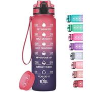 Bouteille d'eau en Tritan 1 L, sans BPA, avec bec verseur, pour l'université, le sport, le bureau, la salle de sport, le vélo, les activités de plein air et la course à pied - légère, résistante aux c