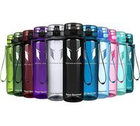 Bouteille d'eau en Tritan, 1000 ml, finition brillante, noire, sans BPA