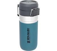 Bouteille d'eau Famanu 0,47L Lagoon - Bouteille à boire étanche - Acier inoxydable - Fermeture par bouton-poussoir - Sans BPA - Compatible avec les porte-gobelets