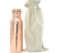 Bouteille d'eau Gisane Premium en cuivre martelé, 750 ml
