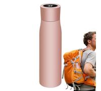 Bouteille d'eau intelligente avec rappel de boire de l'eau, affichage de la température, bouteille thermique LED avec réveil intelligent | légère, isolation sous vide, extérieur