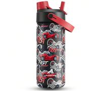Bouteille d'eau isolée de 18 oz avec couvercle paille 2-en-1, rétention du froid pendant 24 heures, étanche, double paroi en acier inoxydable, convient pour les sports, la remise en forme, les voyages