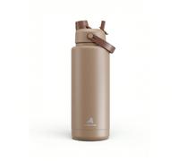 Bouteille d'eau isolée de 40 oz avec couvercle paille 2-en-1, rétention du froid pendant 24 heures, étanche, double paroi en acier inoxydable, convient pour les sports, la remise en forme, les voyages