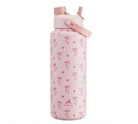 Bouteille d'eau isolée de 40 oz avec paille et couvercle 2-en-1, rétention du froid pendant 24h, étanche, s'adapte aux porte-gobelets de voiture, en acier inoxydable, convient pour les sports, les voy