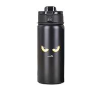 Bouteille d'eau isolée - Flacon sous vide en acier inoxydable de 550 ml avec couvercle à bouton-poussoir | Tasse de voyage thermique étanche pour thé et café, pour l'école, le bureau, la randonnée, le
