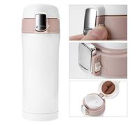 Bouteille d'eau isolée par sous vide réutilisable en acier inoxydable(blanc)