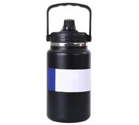 Bouteille d'eau isotherme - Acier inoxydable 304 | Gobelet de grande | Technologie d'aspiration à double paroi, garde les boissons chaudes/froides pendant des heures, couvercle à vis anti-fuite
