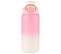 Bouteille d'eau isotherme, bouteille paille portable de 650 ml, bouteille extérieure étanche | À utiliser par les à l'école pour garçons filles hommes dans la salle de sport café femmes