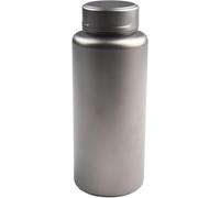 Bouteille d'eau isotherme en titane avec large ouverture, légère et résistante aux chutes, anti-fuite, pour thé, café, pour une utilisation en extérieur (700 ml)
