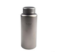 Bouteille d'eau légère en titane 700 ml pour sports de plein air pour randonnée, camping, thé, café, tasse à large ouverture (700 ml)