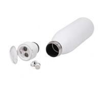 Bouteille d'eau multifonction 600ml TWS, conservation de la chaleur, en acier inoxydable, Ã©couteurs sans fil Bluetooth, tasse pour Fitnes