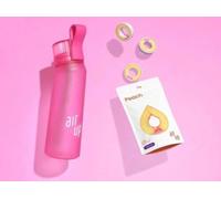 Bouteille d'eau originale Rose Shocking 650 ml + 3 Pods offerts, dosettes aromatisées, 0 calories