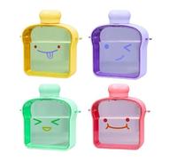 Bouteille D'eau Plate De 400ml En Forme De Pain, Tasse D'eau Portable Transparente Anti-Fuite Pour Voyage Camping Cyclisme Gym