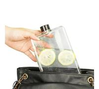 Bouteille D'eau Plate Transparente De 500ml, Flacon D'eau Portable Pour Voyage, Sport, Camping, Fitness, Plein Air