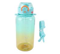 Bouteille d'eau portable SustVita avec poignée et paille amovible pour le sport et le bureau, conception anti-fuite facile à transporter, tasse d'eau de sport gratuite de 1000 ml (Lac Bleu)