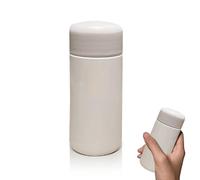 Bouteille d'eau pour enfants, mini bouteilles d'eau en métal de 150 ml en acier inoxydable isolé sous vide tasse de voyage de café mignon bouteille isolée(Blanc)