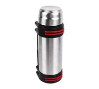 Bouteille D'eau Thermale 2L en Acier Inoxydable avec 2 Couvercles, Type Presse, Anti-fuite, Poignée Portable, Bouteille D'eau pour la Randonnée, Tasse Isolée Sous Vide