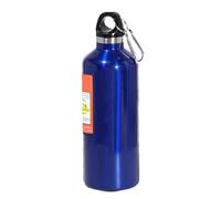 Bouteille d'eau thermose en acier inoxydable de 500 ml NOS,Isolation thermique,Réutilisable, anti-fuite,Mousqueton inclus,Facile à transporter,Pour le travail, l'extérieur, la randonnée (B-bleu)