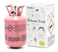 Bouteille d'hélium pour 30 Ballons (non inclus) Cylindre d'hélium - Pour gonfler les ballons en latex et aluminium - Gaz pour ballons (rose, 0,20 m3)
