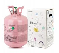 Bouteille d'hélium pour 50 Ballons (non inclus) Cylindre d'hélium - Pour gonfler les ballons en latex et aluminium - Gaz pour ballons (rose, 0,36 m3)